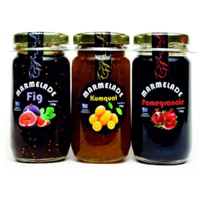Set od 3 džema – Maslina, Kumkvat, Nar, Indijska smokva i Smokva 3x110gr