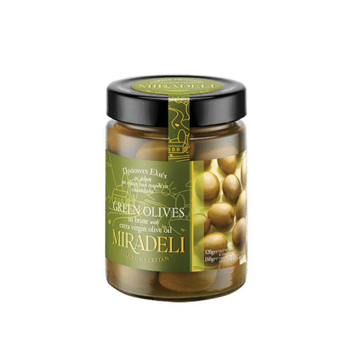 Zelene masline u slanoj otopini – 320g (tegla)