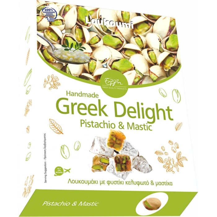 Grčki lokum – Pistacija & Mastiha (150g kutija)