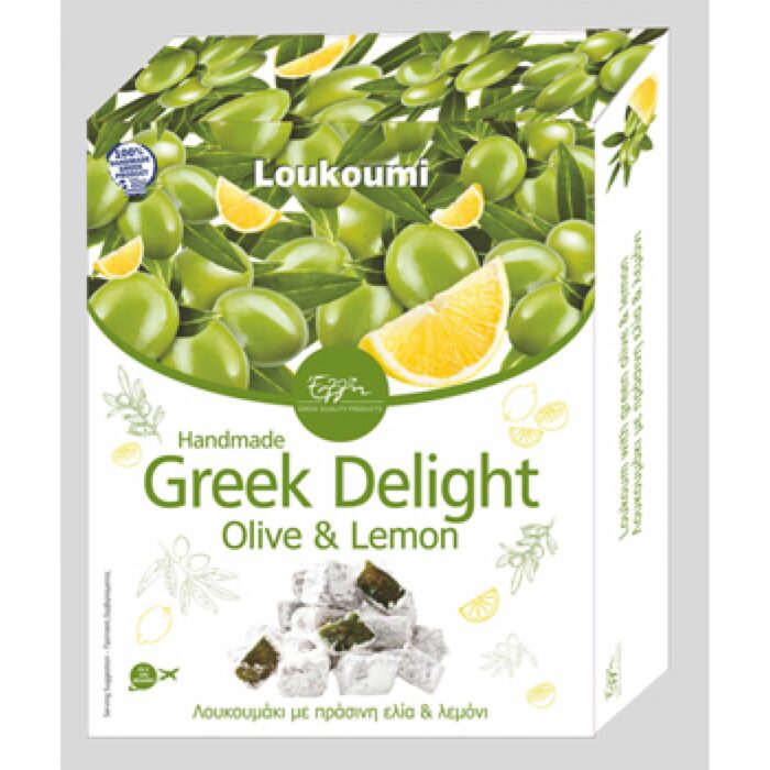 Grčki lokum – Maslina & Limun (150g kutija)